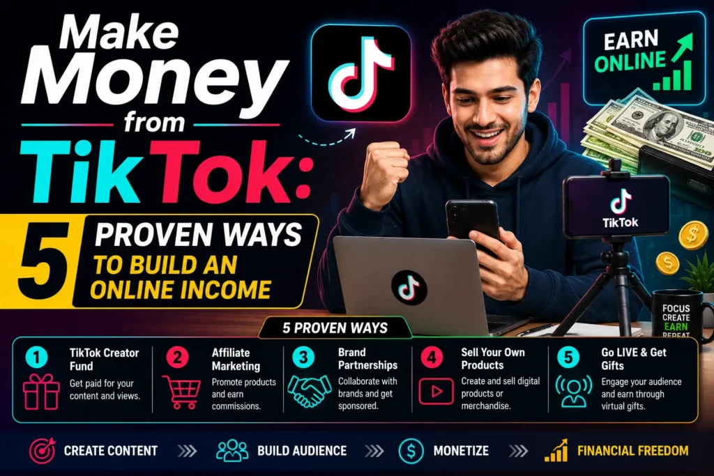 Make Money from TikTok: 5 Proven Ways to Build an Online Income